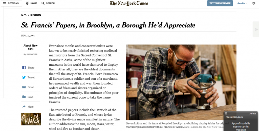 The New York Times, November 11, 2014.