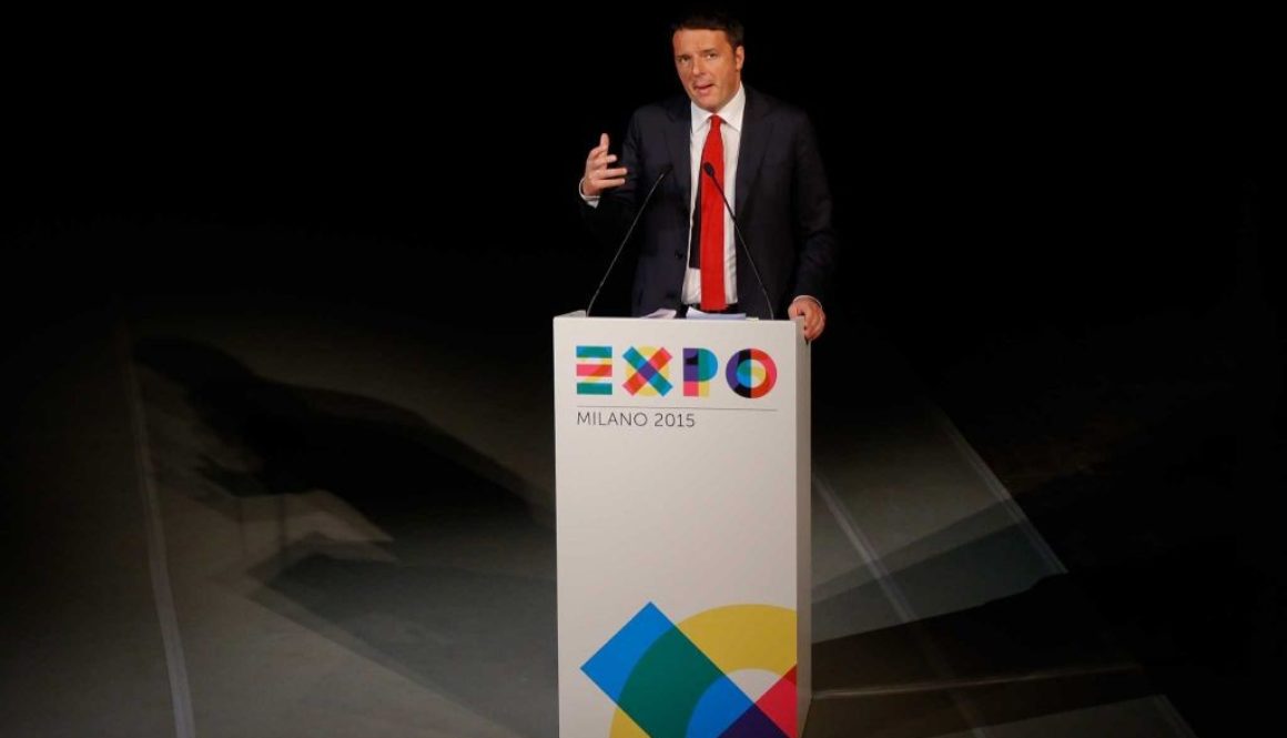 metteo renzi milan expo