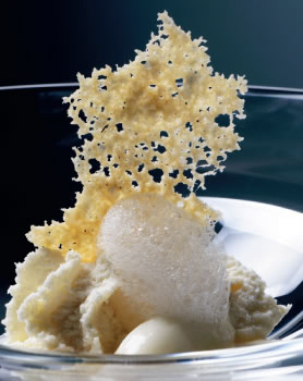 The Famous Five Ages of Parmigiano Reggiano dish. Photo courtesy of osteriafrancescana.it.