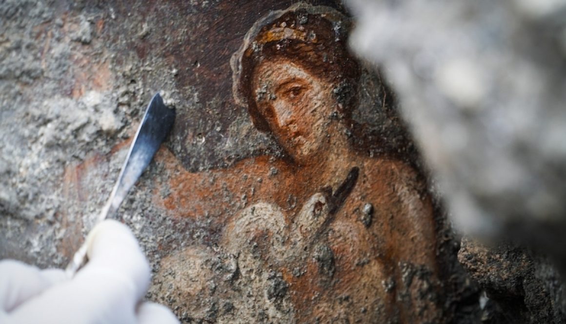 Nuove scoperte a Pompei: affresco di Leda e il cigno