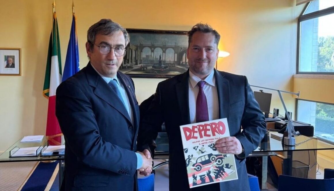 Italian Ambassador Peronaci inaugurates Fortunato Depero exhibition in Washington